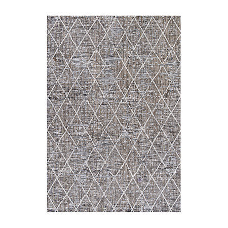 Couristan Charm Thicket Flatweave Indoor Outdoor Rectangular Accent Rug, One Size, Brown