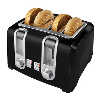 Black & Decker 2-Slice Black Toaster with Bagel Function 