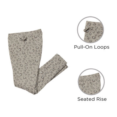 Thereabouts Fleece Lined Little & Big Kid Girls Easy-on + Easy-off Seated Wear Knit Full Length Leggings