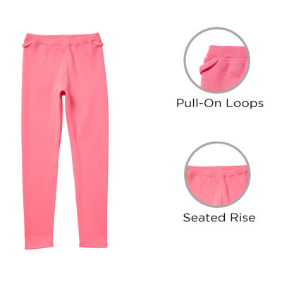 Thereabouts Little & Big Girls Adaptive Fleece Lined Easy-on + Easy-off Seated Wear Knit Full Length Leggings