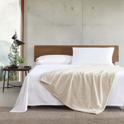Eddie Bauer Fur Like Washable Lightweight Throw