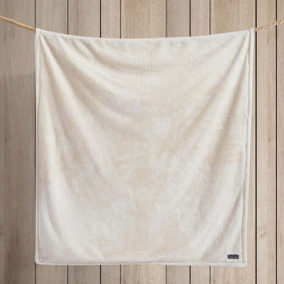 Eddie Bauer Fur Like Washable Lightweight Throw