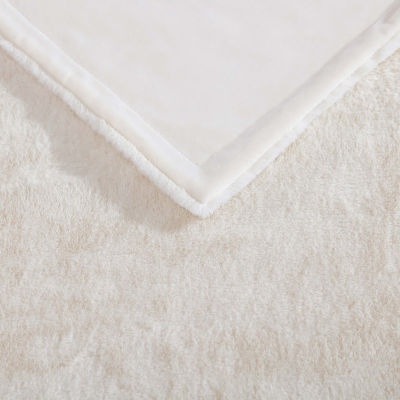Eddie Bauer Fur Like Washable Lightweight Throw