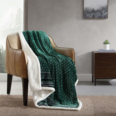 Eddie Bauer Fair Isle Washable Lightweight Throw