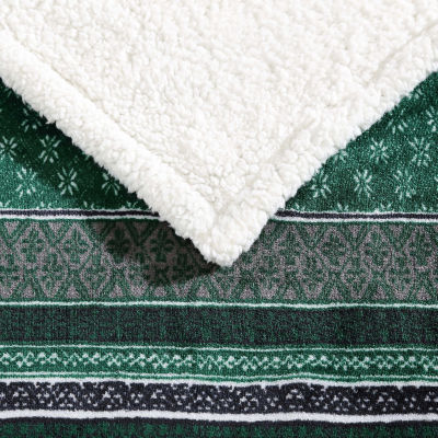Eddie Bauer Fair Isle Washable Lightweight Throw