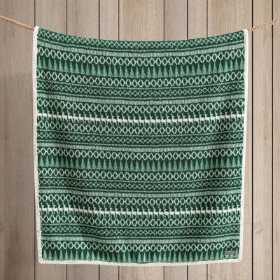 Eddie Bauer Alpine Fair Isle Reversible Lightweight Throw