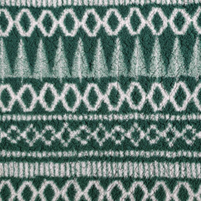 Eddie Bauer Alpine Fair Isle Reversible Lightweight Throw