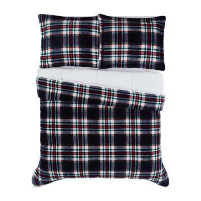 London Fog Benji Plaid Midweight Comforter Set