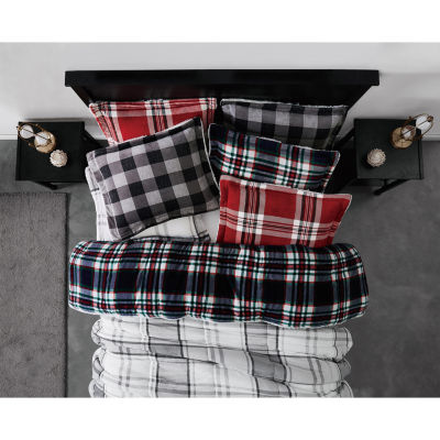 London Fog Benji Plaid Midweight Comforter Set