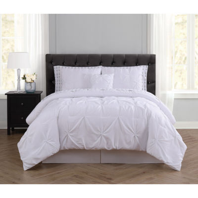 Truly Soft Arrow Pleated Midweight Comforter Set