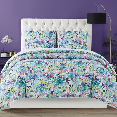 Christian Siriano New York Dahlia Midweight Comforter Set, Color Multi