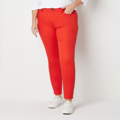 St. John's Bay Mid Rise Secretly Slender Denim Capris - JCPenney