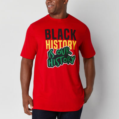 Hope & Wonder Black History Month Adult Extended Sizes Short Sleeve 'Black History Is Our History' Graphic T-Shirt