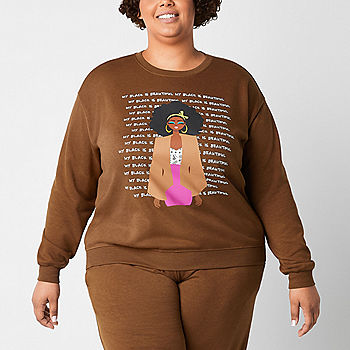 Hope & Wonder Black History Month Womens Plus Long Sleeve 'My Black Is  Beautiful' Sweatshirt