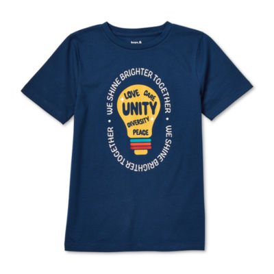 Hope & Wonder Black History Month Kids Short Sleeve 'We Shine Brighter Together' Graphic T-Shirt