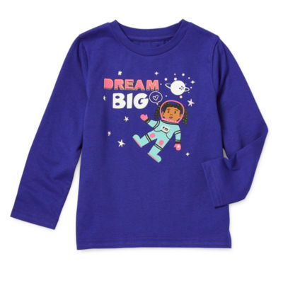 Hope & Wonder Black History Month Toddler Long Sleeve 'Dream Big' Graphic T-Shirt