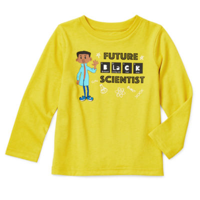 Hope & Wonder Black History Month Toddler Long Sleeve 'Future Scientist' Graphic T-Shirt