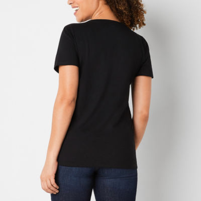 Hope & Wonder Black History Month Womens Short Sleeve 'I Am Proud' Graphic T-Shirt