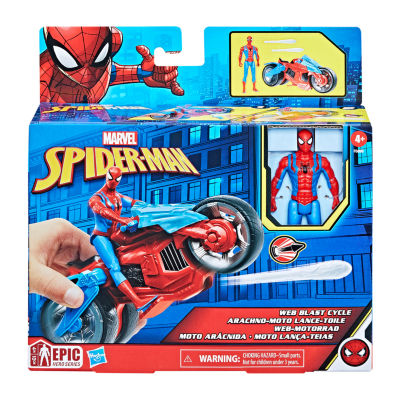 Disney Collection Spiderman Web Blast Cycle Marvel Spiderman Action Figure