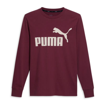 Maroon best sale puma shirt