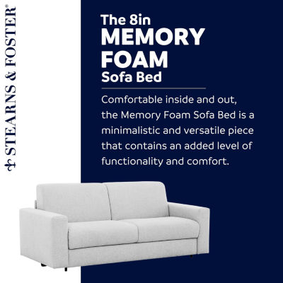 Stearns & Foster® Giotto 78" Full Sleeper Sofa with Memory Foam Mattress