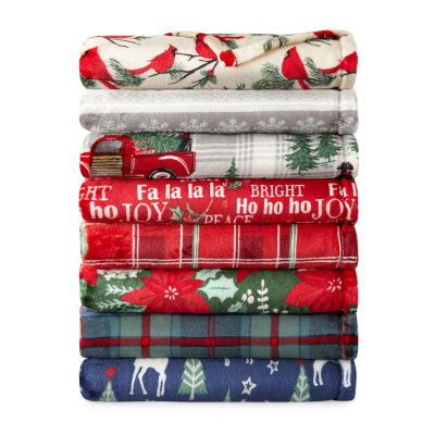 North Pole Trading Co. Fa La La Plaid 2-pc. Kitchen Towel, Color: Multi -  JCPenney