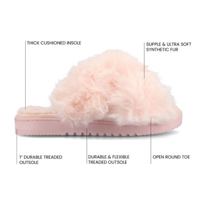 Journee Collection Skylah Womens Slip-On Slippers