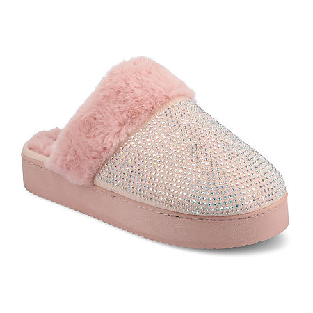 Journee Collection Emmber Womens Slip-On Slippers, 7-8, Pink