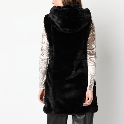 Steve Madden Womens Faux Fur Vest