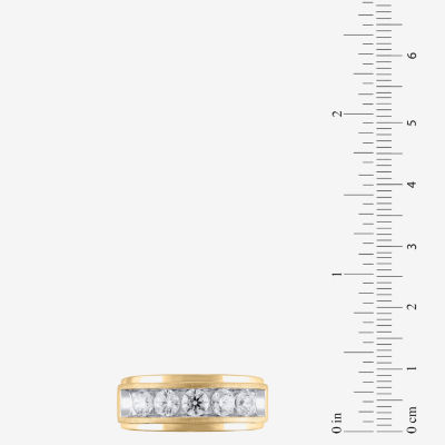 H-I / I1) CT. T.W. Lab Grown White Diamond 10K Gold Wedding Band