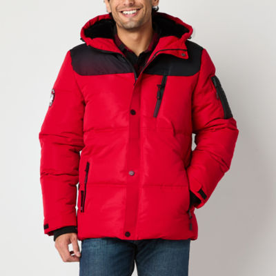 Puffer Jacket Canada Weather Gear Men's Hooded Parka Jacket