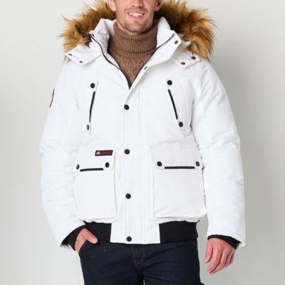 Men's Parka Fur Hood CANADA WEATHER GEAR Men's Winter Coat