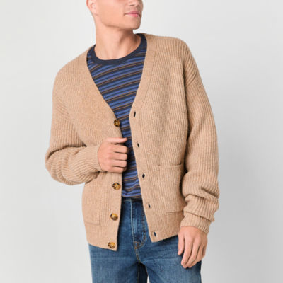 Arizona Mens V Neck Long Sleeve Cardigan