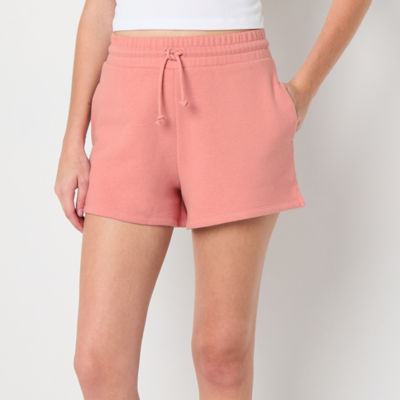 Arizona Fleece Womens Jogger Short-Juniors