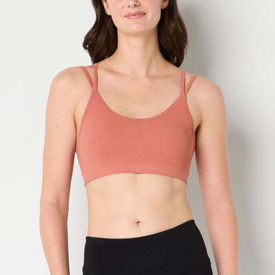 Xersion Light Support Rib Strappy Back Sports Bra
