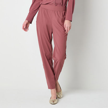 Stylus Womens Mid Rise Slim Pull-On Pants, X-small, Brown