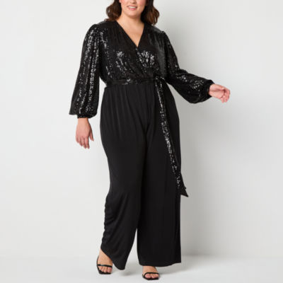 Bold Elements Womens Long Sleeve Jumpsuit-Plus