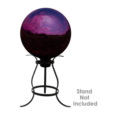 Net Health Shops Merlot Mirror Gazing Globe - 10 Inch 2-pc. Glass Yard Art