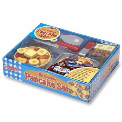 Melissa & Doug Wooden Flip & Serve Pancake Set Play Kitchen