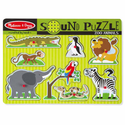 Melissa & Doug Zoo Animals Sound Puzzle Puzzle