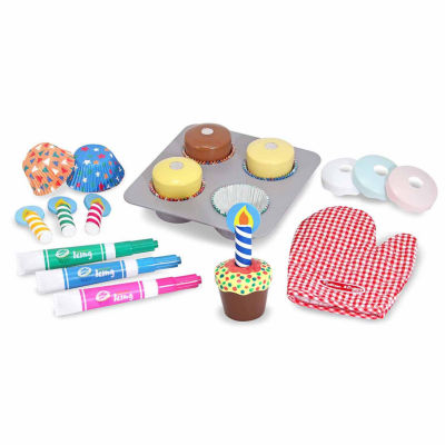 Melissa & Doug Bake & Decorate Cupcake Set