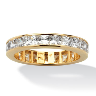 DiamonArt® 4MM 5 1/4 CT. T.W. White Cubic Zirconia 10K Gold Band