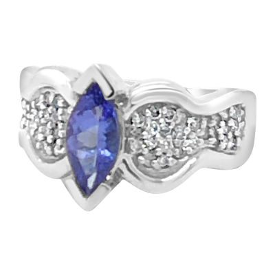 Le Vian® Grand Sample Sale™ Ring featuring Blueberry Tanzanite® Vanilla Diamonds® set in 14K Vanilla Gold