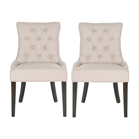 Harlow Dining Side Chair-Set Of 2, One Size, Beige