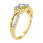 Love Lives Forever 1/3 CT. T.W. Diamond 10K Gold 3-Stone Promise Ring