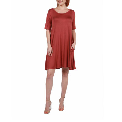 24/7 Comfort Apparel Knee Length Pocket T-Shirt Dress - JCPenney