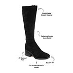 Journee Collection Womens Aurella Riding Boots Stacked Heel