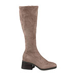 Journee Collection Womens Aurella Wide Calf Riding Boots Stacked Heel