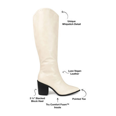 Journee Collection Womens Daria Stacked Heel Riding Boots