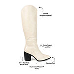 Journee Collection Womens Daria Wide Calf Riding Boots Stacked Heel